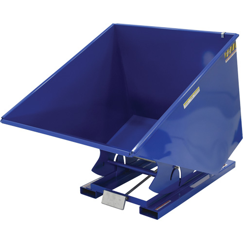 Self-Dumping Hopper, Steel, 2 cu.yd., Blue Pathway Supply LP