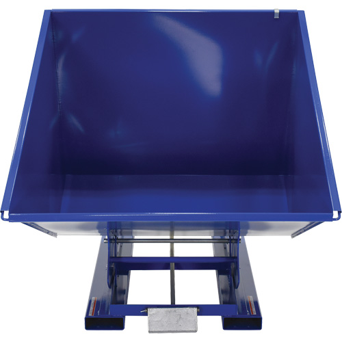 Self-Dumping Hopper, Steel, 2 cu.yd., Blue Pathway Supply LP