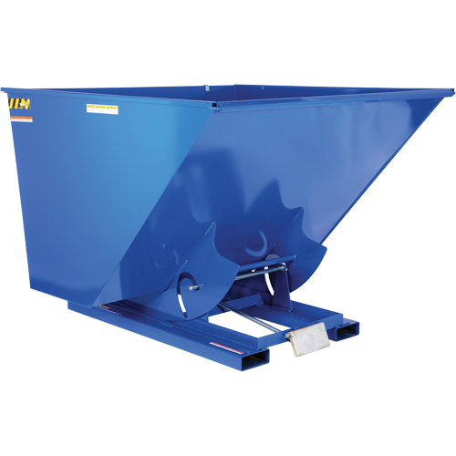 Self-Dumping Hopper, Steel, 2-1/2 cu.yd., Blue Pathway Supply LP