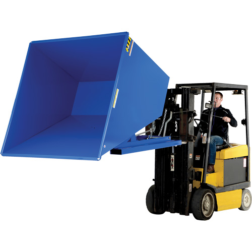Self-Dumping Hopper, Steel, 2-1/2 cu.yd., Blue Pathway Supply LP