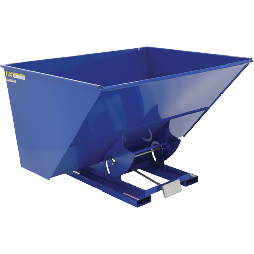 Conteneur autobasculeur, Acier, 3 vg³, Bleu Pathway Supply LP