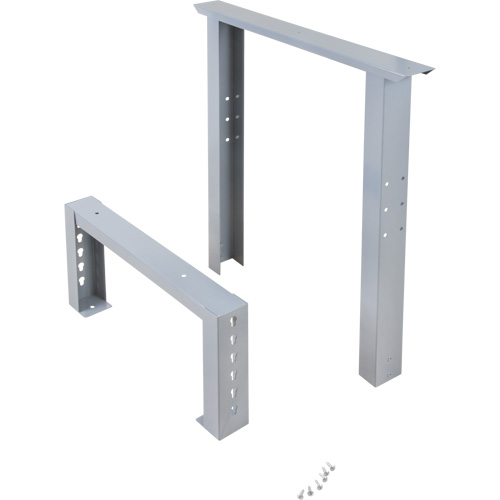 Pattes d'&eacute;tabli pour service industriel, Acier, 24" p x 34" h, Simple Pathway Supply LP