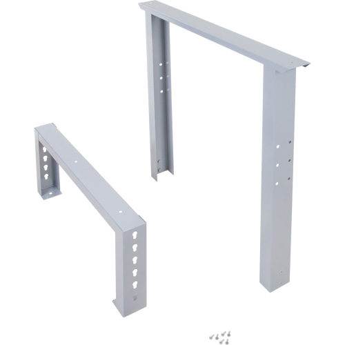 Industrial Duty Leg for Workbench, Steel, 30" D x 34" H, Single Pathway Supply LP