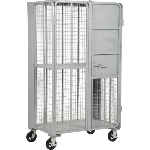 FST Series Folding Security Truck, 1 Tiers, 27" L x 45" W x 77" H, 2000 lbs. Cap. Pathway Supply LP