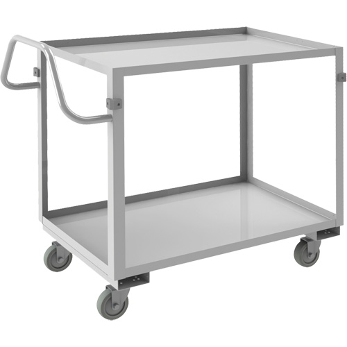 Industrial Grade Shelf Cart, 2 Tiers, 22-1/2" W x 36-1/2" H x 42-7/16" D, 600 lbs. Capacity Pathway Supply LP