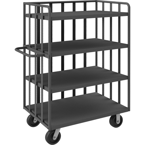 Open Portable Shelf Cart, 4 Tiers, 31-1/8" W x 57-1/2" H x 56-1/8" D, 3600 lbs. Capacity Pathway Supply LP