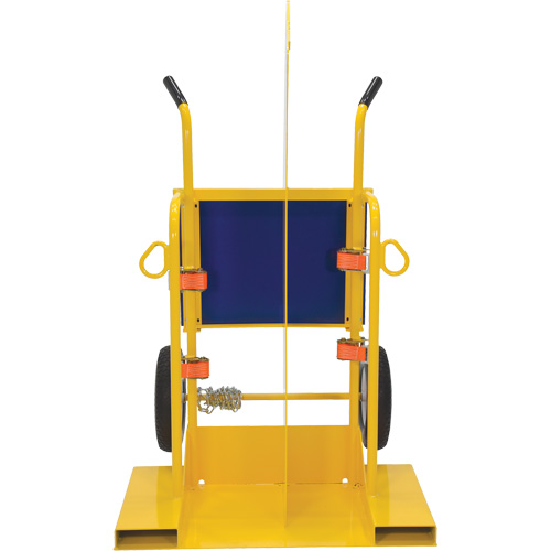 Chariot pour chalumeau et bouteille &agrave; gaz, Roues Rempli de mousse, Base de 24" la x 19-1/2" lo, 500 lb Pathway Supply LP