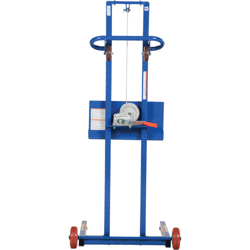 Plateforme &eacute;l&eacute;vatrice &agrave; profil bas pour charge l&eacute;g&egrave;re, M&eacute;canisme Treuil manuel, Capacit&eacute; de 400 lb, Levage max de 55" Pathway Supply LP