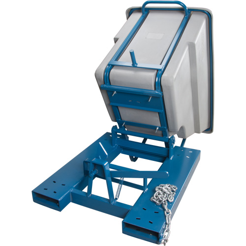 Conteneurs autobasculeurs, Poly&eacute;thyl&egrave;ne, 5/8 vg³, Gris Pathway Supply LP