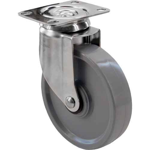 2309 Caster, Swivel, 4" (101.6 mm), Envirothane Grey, 350 lbs. (158.8 kg.) Pathway Supply LP