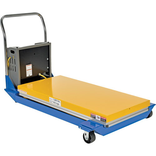 DC Powered & Manual Scissor Lift Table, Steel, 48" L x 24" W, 1000 lbs. Capacity Pathway Supply LP