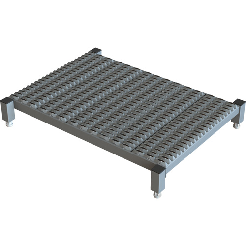 Adjustable Height One-Step Work Platform, 24" W x 36" D, 800 lbs. Capacity, All-Welded Pathway Supply LP