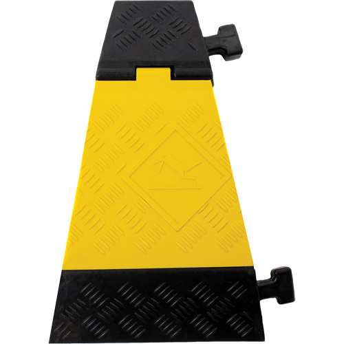 Protecteur de c&acirc;ble tourne-&agrave;-gauche robuste Powerhouse, 3 canaux, 12" lo x 19,75" la x 3" h Pathway Supply LP