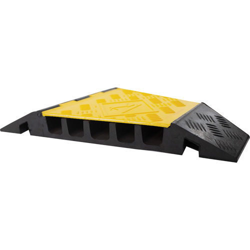 Protecteur de c&acirc;ble tourne-&agrave;-droite robuste Powerhouse, 5 canaux, 12" lo x 19,75" la x 2,25" h Pathway Supply LP