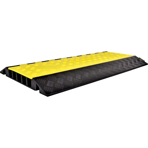 Powerhouse Heavy-Duty Straight Cable Protector, 5 Channels, 36" L x 19.75" W x 2.25" H Pathway Supply LP