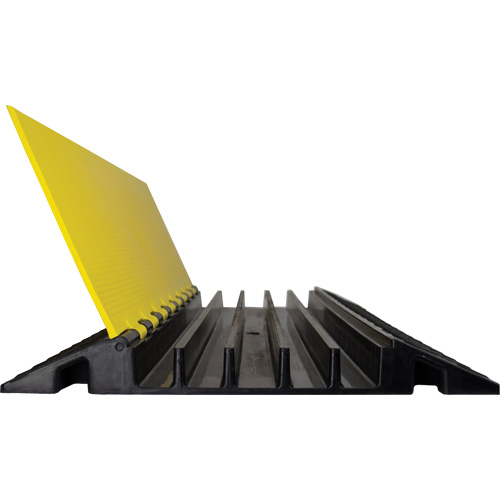 Powerhouse Heavy-Duty Straight Cable Protector, 5 Channels, 36" L x 19.75" W x 2.25" H Pathway Supply LP