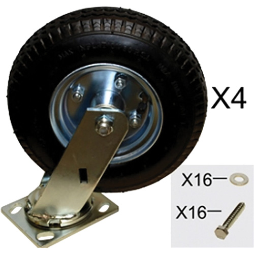 Ensemble de roulettes pneumatiques de rechange pour chariots &agrave; plateforme Pathway Supply LP