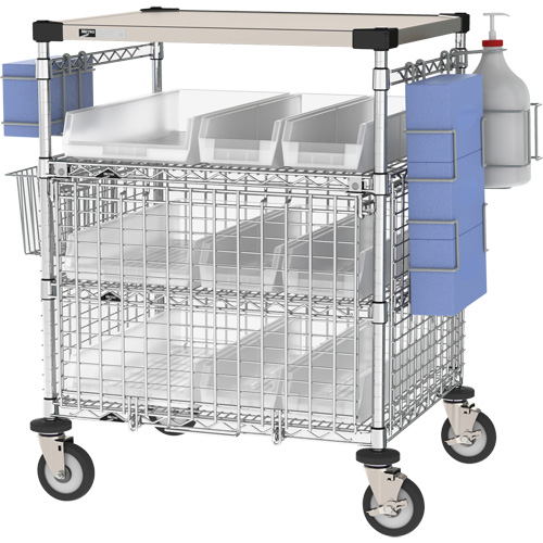 Poste d'EPI pour r&eacute;ception, Acier inoxydable, 43" x 40" x 24", Capacit&eacute; 900 lb Pathway Supply LP