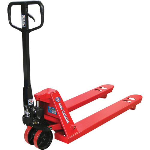 Pallet Truck with Polyurethane Wheels, Steel, 48" L x 27" W, 5500 lbs. Capacity Pathway Supply LP