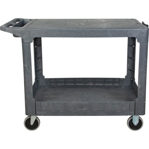 Chariot utilitaire pour l'entretien avec tablette plate, 2 tiers, 25-1/4" x 32-1/4" x 44", Capacit&eacute; 550 lb Pathway Supply LP
