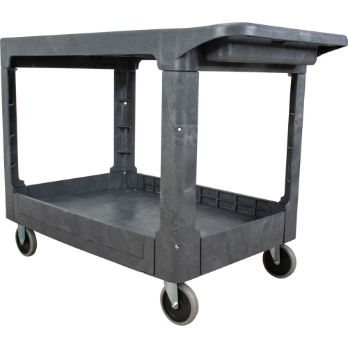 Chariot utilitaire pour l'entretien avec tablette plate, 2 tiers, 25-1/4" x 32-1/4" x 44", Capacit&eacute; 550 lb Pathway Supply LP