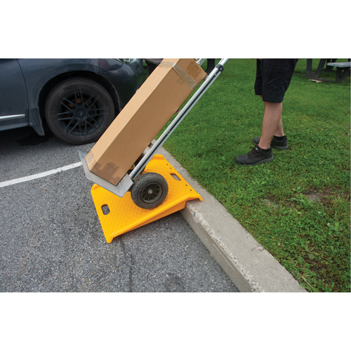 Portable Poly Hand Truck Curb Ramp, 1000 lbs. Capacity, 27" W x 27" L Pathway Supply LP