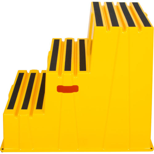 Industrial Step Stool, 3 Steps, 34-13/16" x 22-7/16" x 28-1/2" High Pathway Supply LP