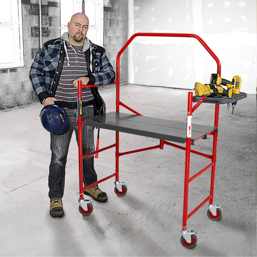 Buildman Portable Scaffold, 40-5/8" D x 4' H Pathway Supply LP