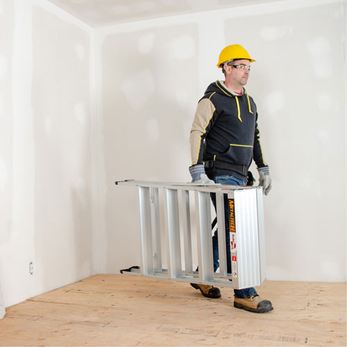 Poste de travail chevalet de sciage portatif, Cadre Aluminium, 12-1/4" p x 48" h Pathway Supply LP