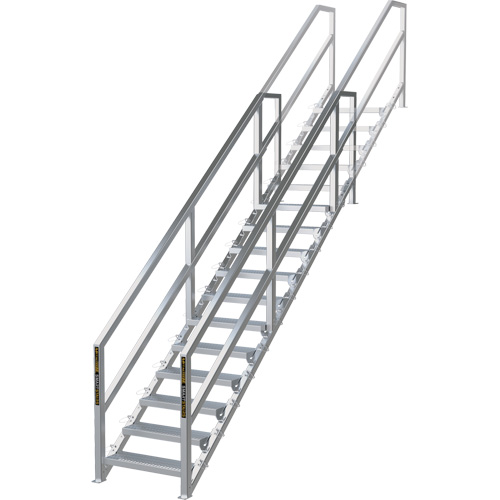 SmartStairs 11-16 Steps Modular Construction Stair System, 120" H Pathway Supply LP