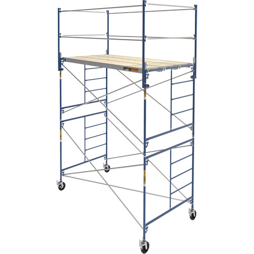 Complete Scaffold Tower with Casters, 66-2/10" D x 177-1/2" H Pathway Supply LP