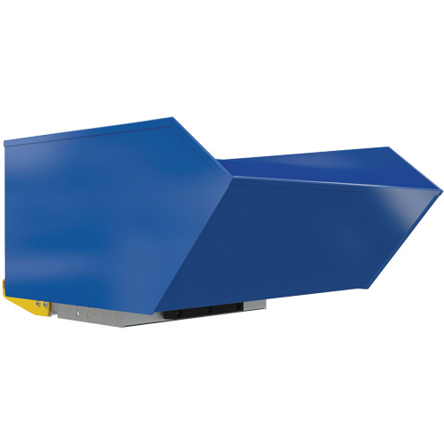 Heavy-Duty H-Style Bump & Dump Hopper, Steel, 1 cu.yd., Blue Pathway Supply LP