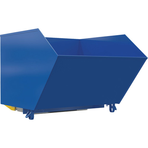 Heavy-Duty H-Style Bump & Dump Hopper, Steel, 1-1/2 cu.yd., Blue Pathway Supply LP