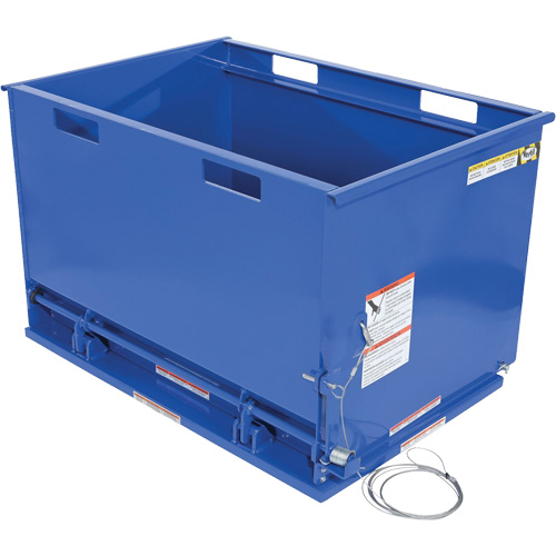 Drop Bottom Hopper, Steel, 1 cu.yd., Blue Pathway Supply LP
