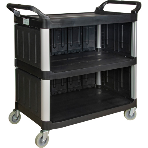 Chariot utilitaire, 3 tiers, 19-3/4" x 37-1/2" x 40-1/4", Capacit&eacute; 250 lb Pathway Supply LP