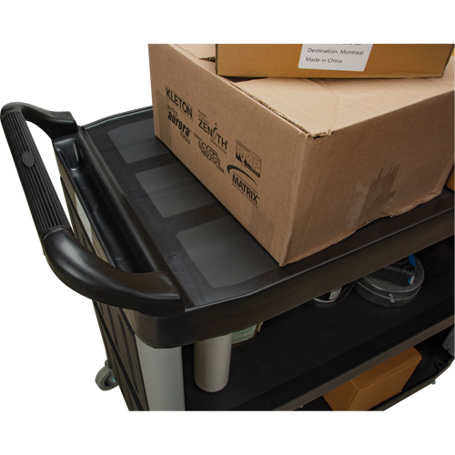 Chariot utilitaire, 3 tiers, 19-3/4" x 37-1/2" x 40-1/4", Capacit&eacute; 250 lb Pathway Supply LP