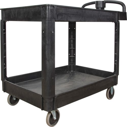 Utility Cart, 2 Tiers, 25-5/8" x 33-1/2" x 43-3/4", 550 lbs. Capacity Pathway Supply LP