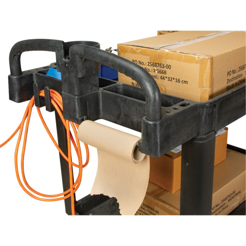 Utility Cart, 2 Tiers, 25-5/8" x 33-1/2" x 43-3/4", 550 lbs. Capacity Pathway Supply LP