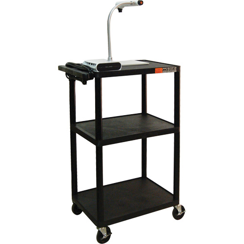 Chariot utilitaire &eacute;lectrique, 3 tiers, 24" x 42" x 18", Capacit&eacute; 300 lb Pathway Supply LP
