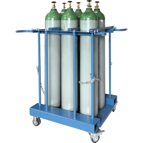 Support de rangement pour 6 cylindres pour chariot &eacute;l&eacute;vateur Pathway Supply LP