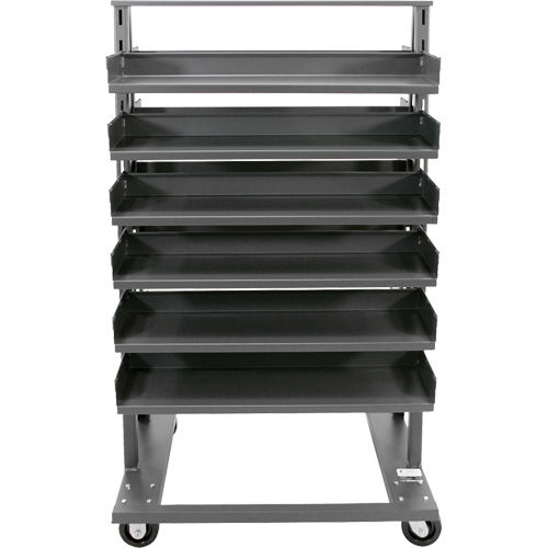 Double-Sided Heavy Duty A-Frame Cart with 12 Trays, 38" x 30" x 63", 2500 lbs. Capacity Pathway Supply LP