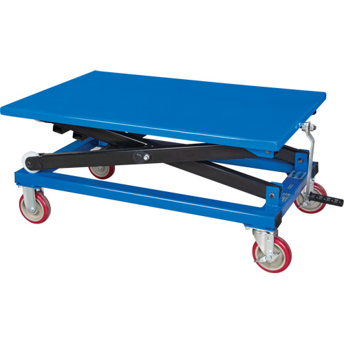 Table &eacute;l&eacute;vatrice manuelle &agrave; ciseaux, 37-3/8" lo x 23-5/8" la, Acier, Capacit&eacute; 660 lb Pathway Supply LP