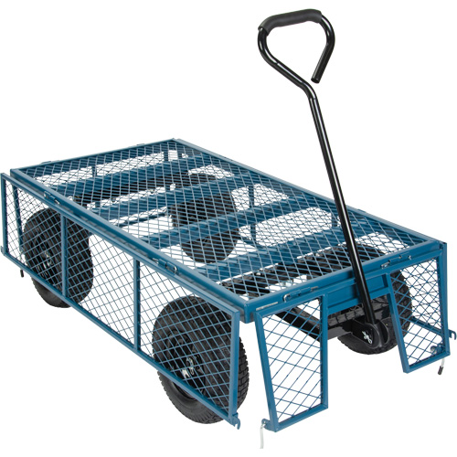 Wagon with Drop Sides, 24" W x 48" L, 800 lbs. Capacity Pathway Supply LP