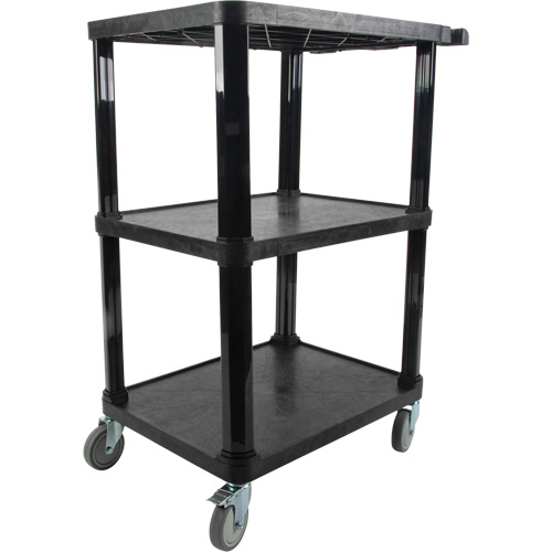Chariot utilitaire avec tablette plate, 3 tiers, 18-1/8" x 37-3/8" x 27-3/4", Capacit&eacute; 330 lb Pathway Supply LP