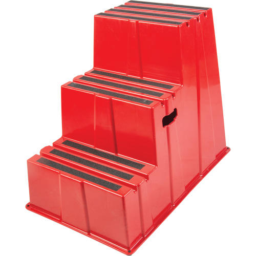 Industrial Step Stool, 3 Steps, 34-13/16" x 22-7/16" x 28-1/2" High Pathway Supply LP