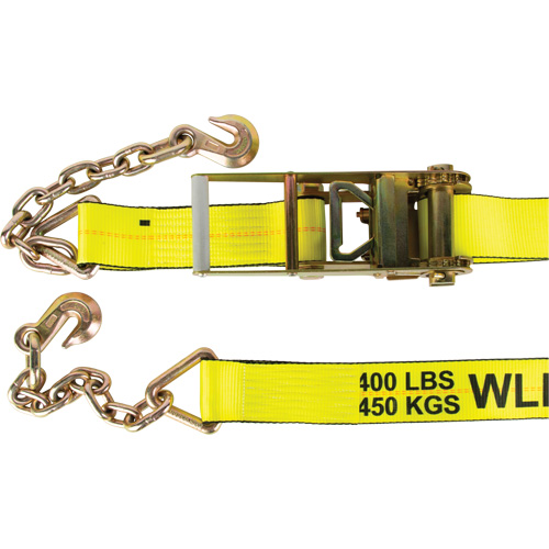 Winch Strap, Chain Anchor, 3" W x 30' L, 5400 lbs. (2449 kg) Working Load Limit Pathway Supply LP