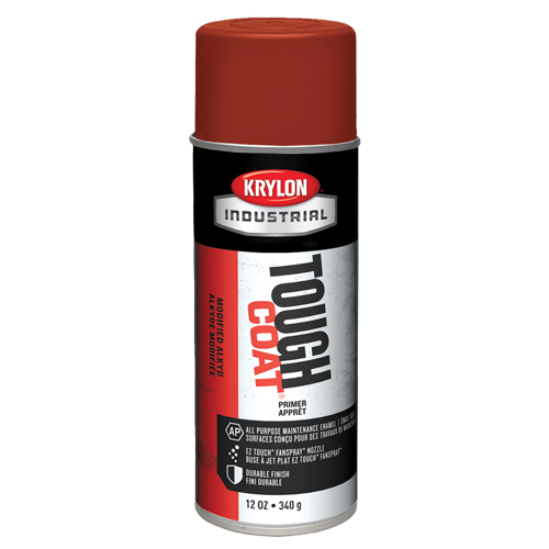 Tough Coat&reg; Acrylic Alkyd Enamel - Primer, Red Oxide, Very Flat, 12 oz., Aerosol Can Pathway Supply LP