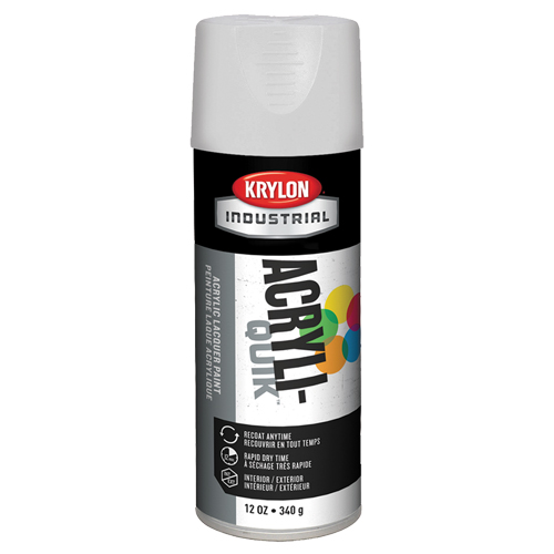 Industrial Acryli-Quik Lacquer, White, Gloss, 12 oz., Aerosol Can Pathway Supply LP