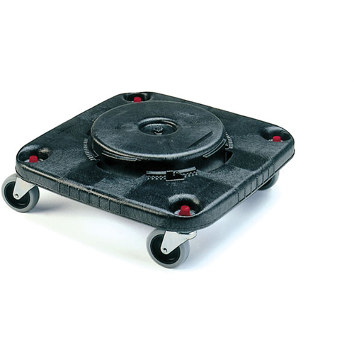 Socles roulants  Brute, carr&eacute;s, Poly&eacute;thyl&egrave;ne, Noir Pathway Supply LP