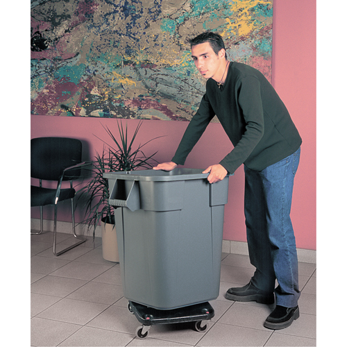 Socles roulants  Brute, carr&eacute;s, Poly&eacute;thyl&egrave;ne, Noir Pathway Supply LP